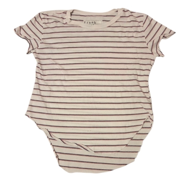 Frank & Eileen Tee Lab Vintage T-shirt Red White Blue Cotton Short Sleeve Medium - Picture 2 of 7